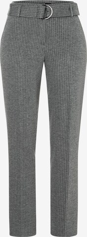 MORE & MORE Regular Pleated Pants in Grey: front