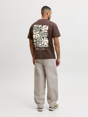 JACK & JONES Shirt 'Abstract' in Brown