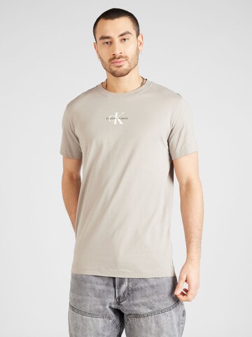 T-Shirt Calvin Klein Jeans en gris : devant