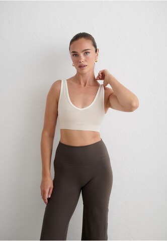 Bustier Soutien-gorge de sport Aim'n en beige
