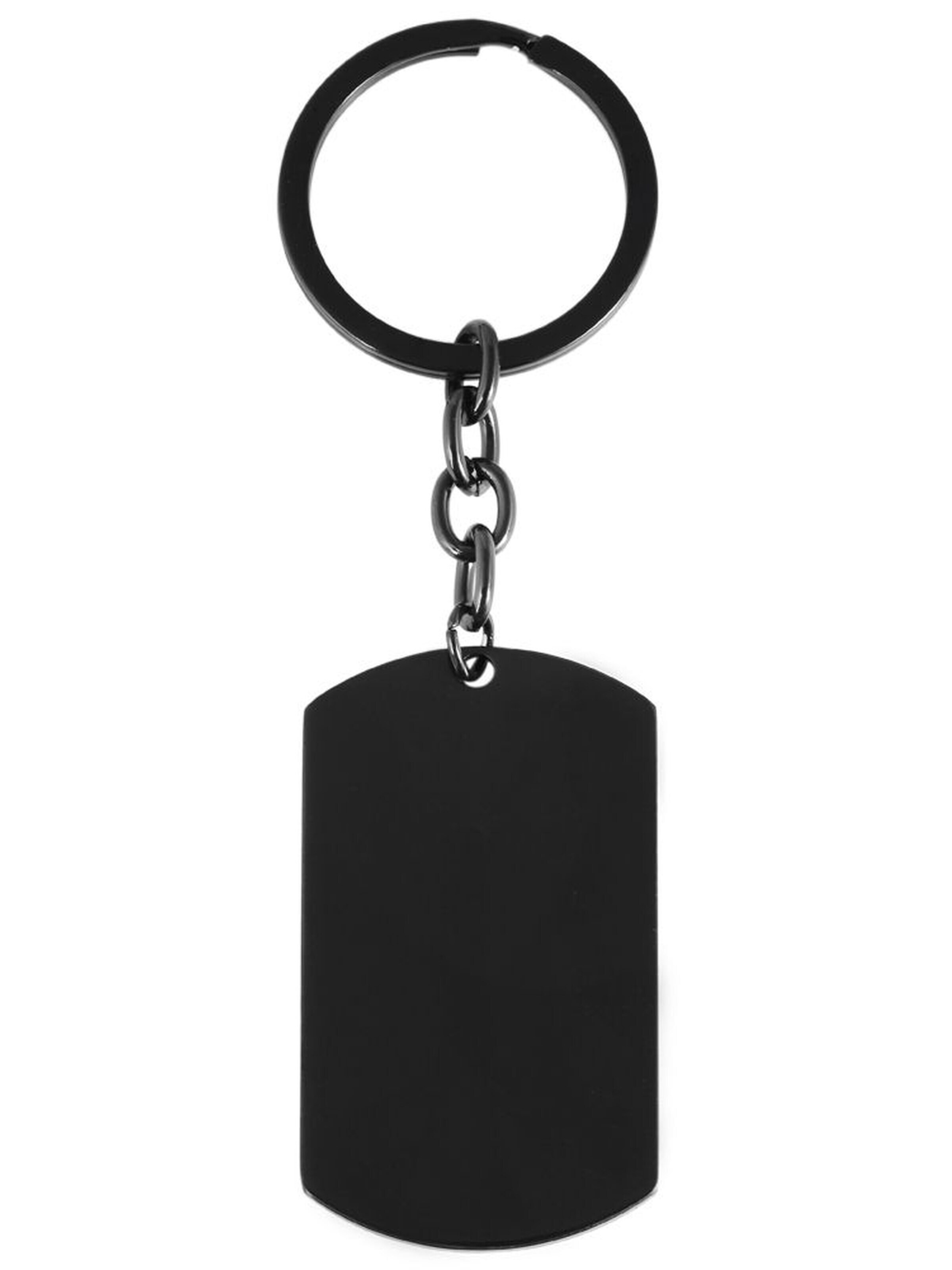 Akzent Key Ring 'Pelle, langlebig' in Black: front