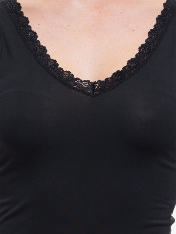 Nina von C. Unterhemd 'Cosy' in Schwarz