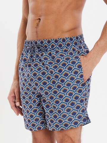 Threadbare Zwemshorts 'Kilngate' in Blauw: voorkant