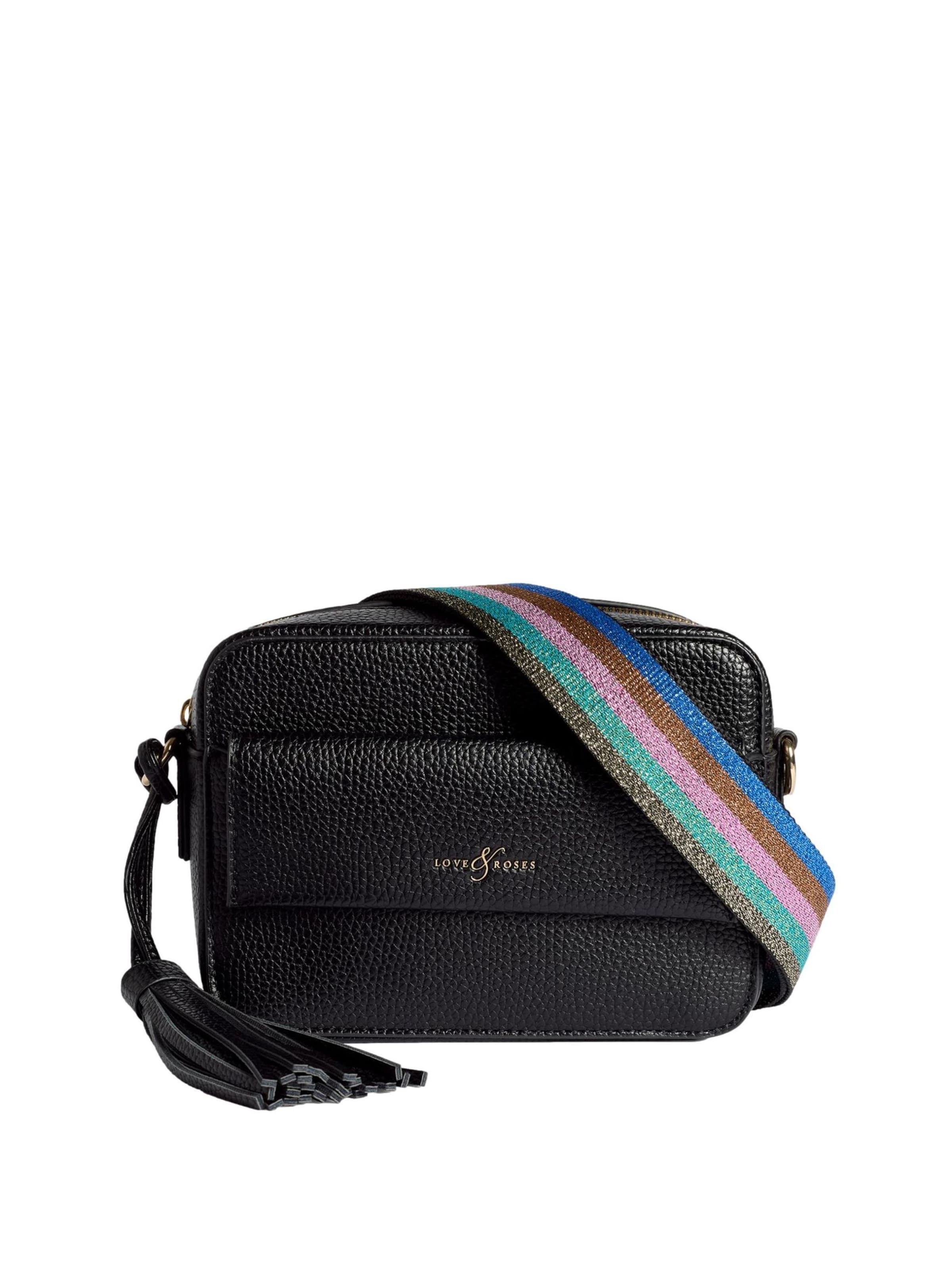 love & roses Crossbody bag in Black: front