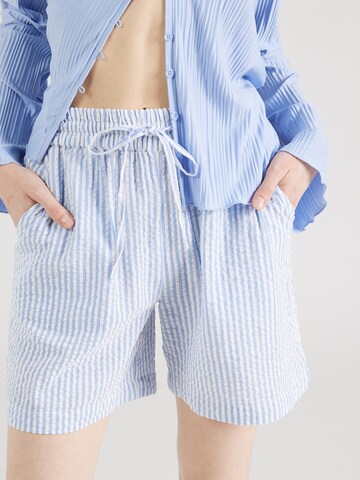 PIECES Loose fit Pants 'SALLY' in Blue