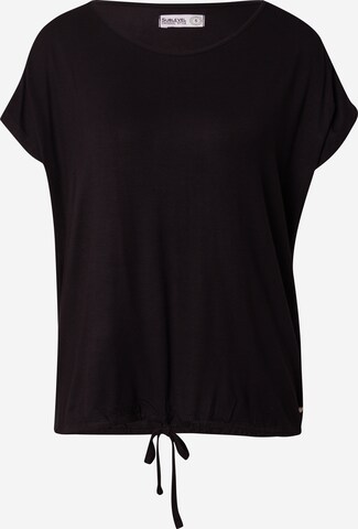 T-shirt Sublevel en noir : devant