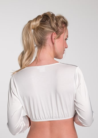 SPIETH & WENSKY Klederdracht blouse 'Tulia' in Wit