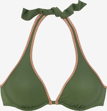Balconcino Top per bikini di Bruno Banani in verde: frontale