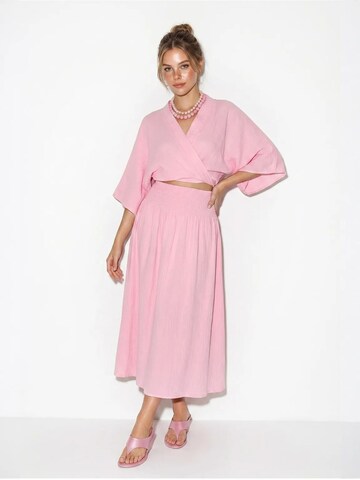 Bianco Lucci Domácí oblečení 'Zweiteiliges Set' – pink