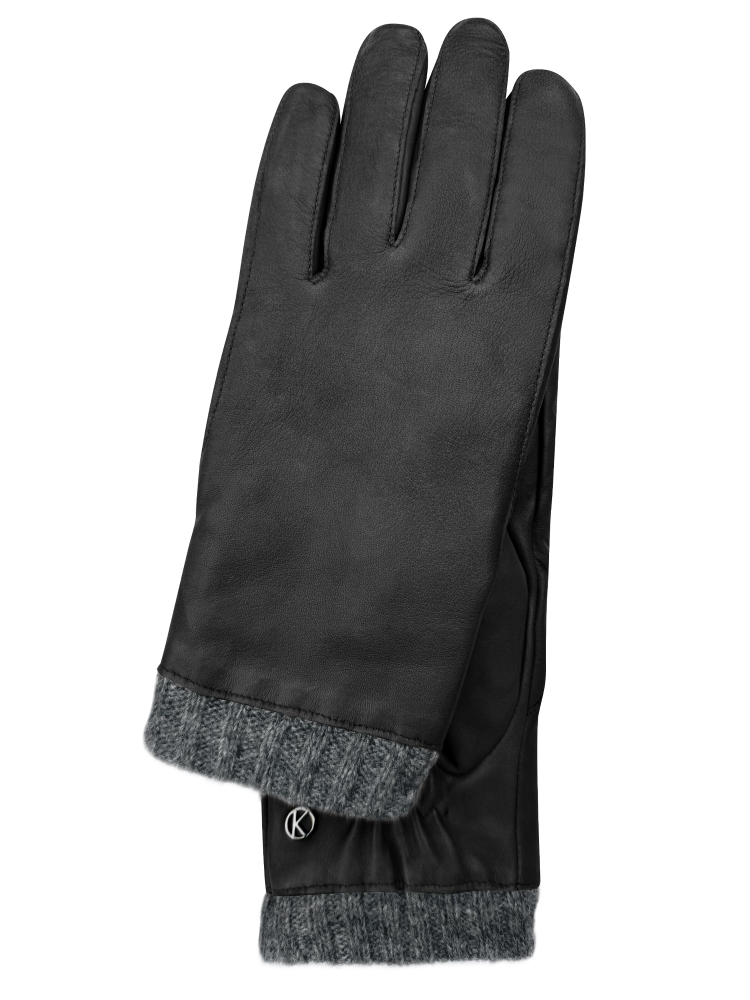 KESSLER Fingerhandschuhe 'RASMUS' in Schwarz: Vorderseite