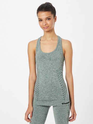 Hummel Sports top in Green: front