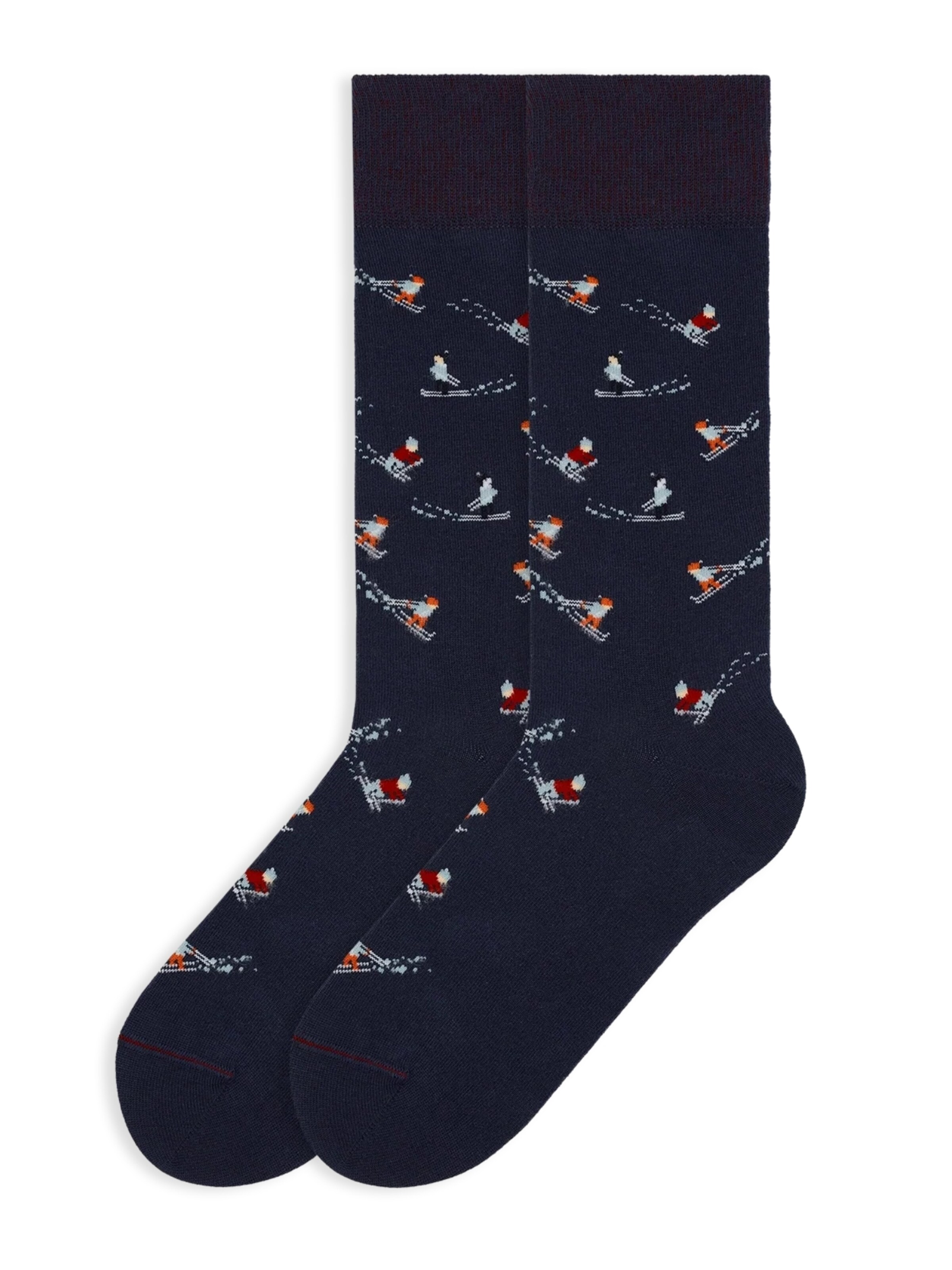 Von Jungfeld Socks 'Festive Icons' in Blue: front