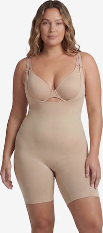 cfab Shapingbody 'Bodysuit Sculpting Shapewear mit offener Brust' i beige: framsida