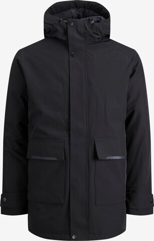 Parka d’hiver 'Tiko' JACK & JONES en noir : devant