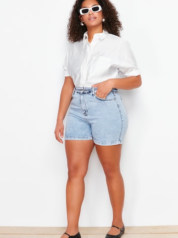 Trendyol Curve Skinny Fit Дънки в синьо