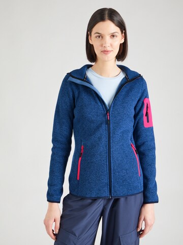 CMP Functionele fleece jas in Blauw: voorkant