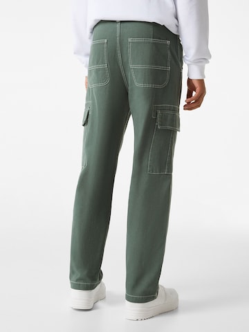 Bershka Regular Cargo trousers in Grey