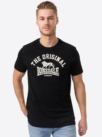 Tricou 'Original' de la LONSDALE pe negru: față
