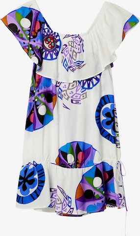 Desigual - Vestido de verano en blanco: frente