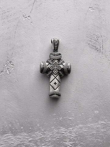 Pendentif 'CRUCIS FIDEI' REYTEL en argent : devant