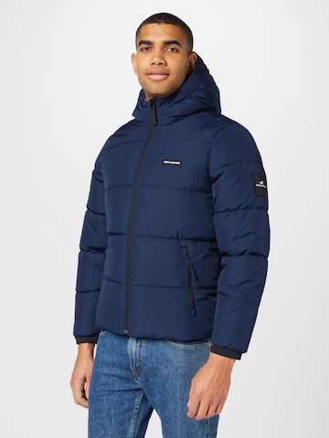 HOLLISTER Winter Jacket in Blue: front