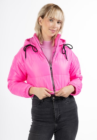 MYMO - Casaco de inverno em rosa: frente