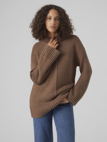 Pull-over 'MIRANDA' VERO MODA en marron : devant