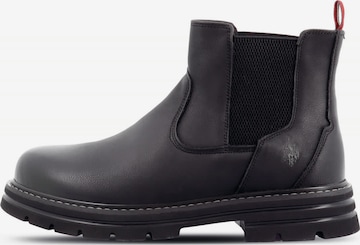 US POLO ASSN. - Botas chelsea 'Berny' em preto: frente