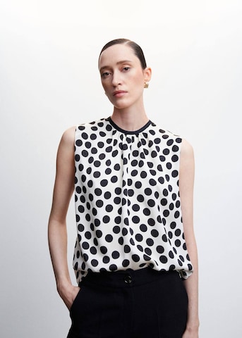 MANGO Blouse 'Caliza' in White: front
