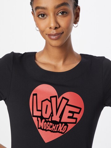 Love Moschino Kleid in Schwarz