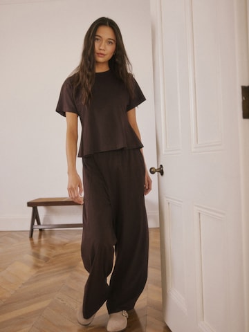 Pyjama Next en marron : devant