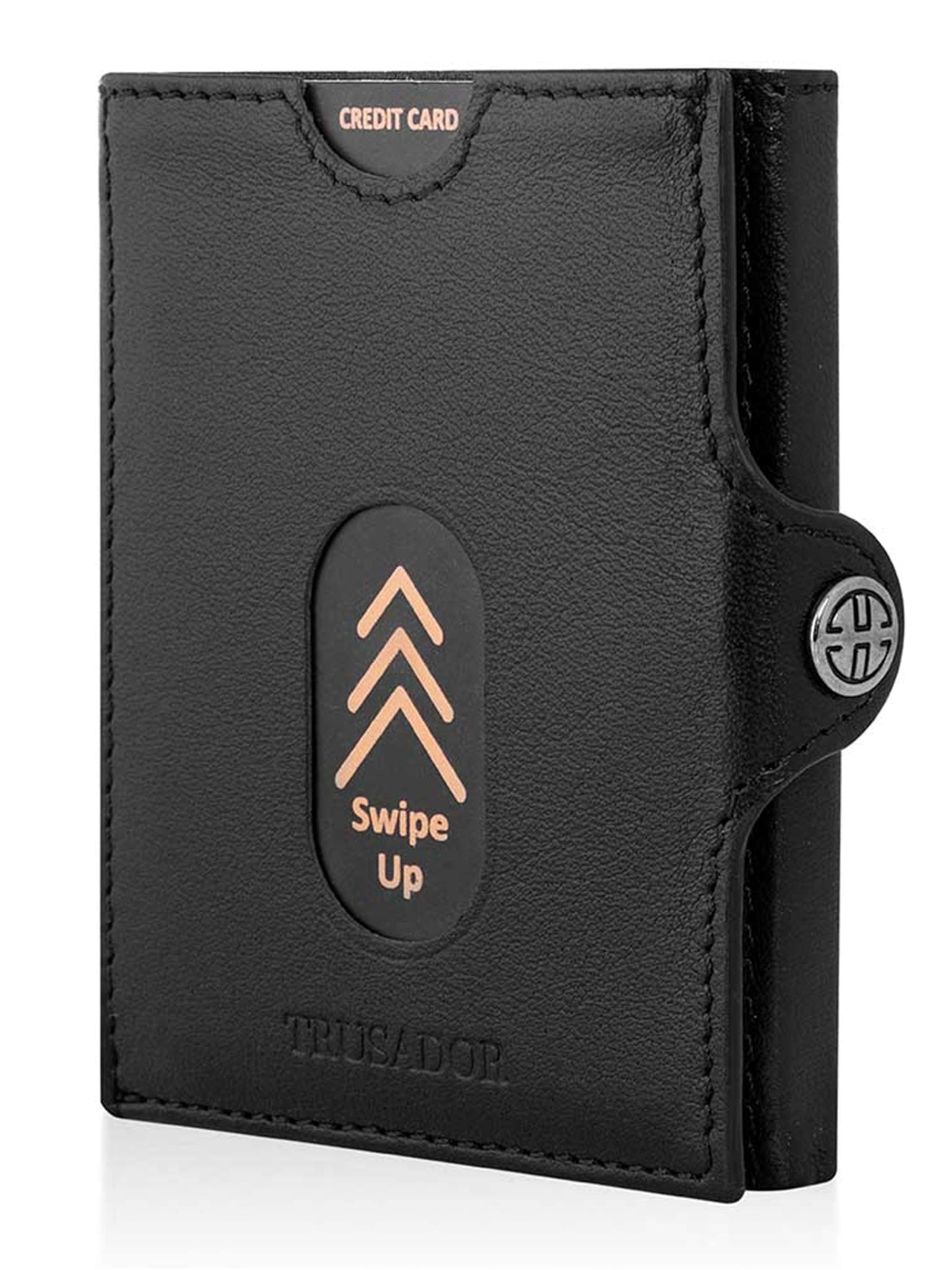 Trusador Wallet 'Valencia' in Black: front