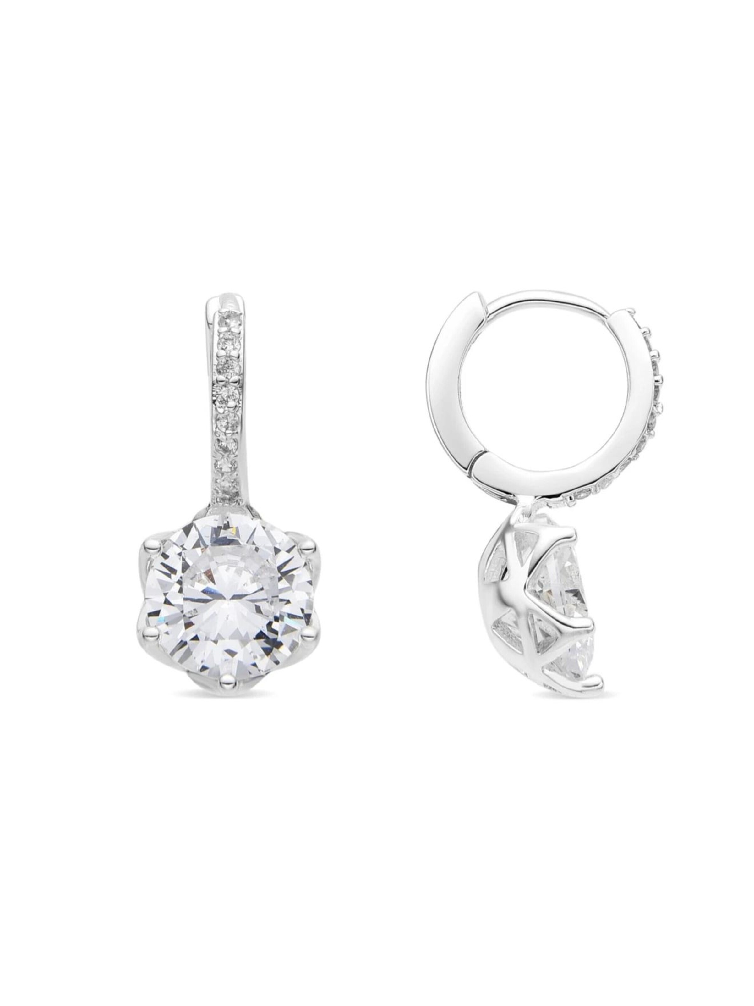 Luxenter Oorbellen 'Musban' in Zilver: voorkant