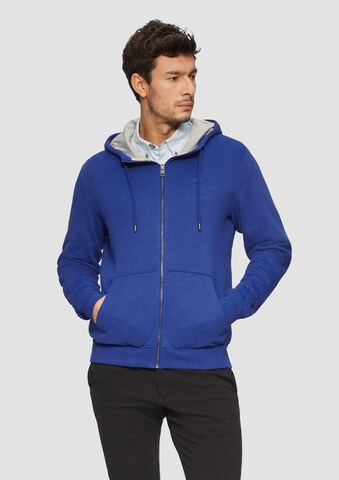 s.Oliver Sweatjacke in Blau: Vorderseite