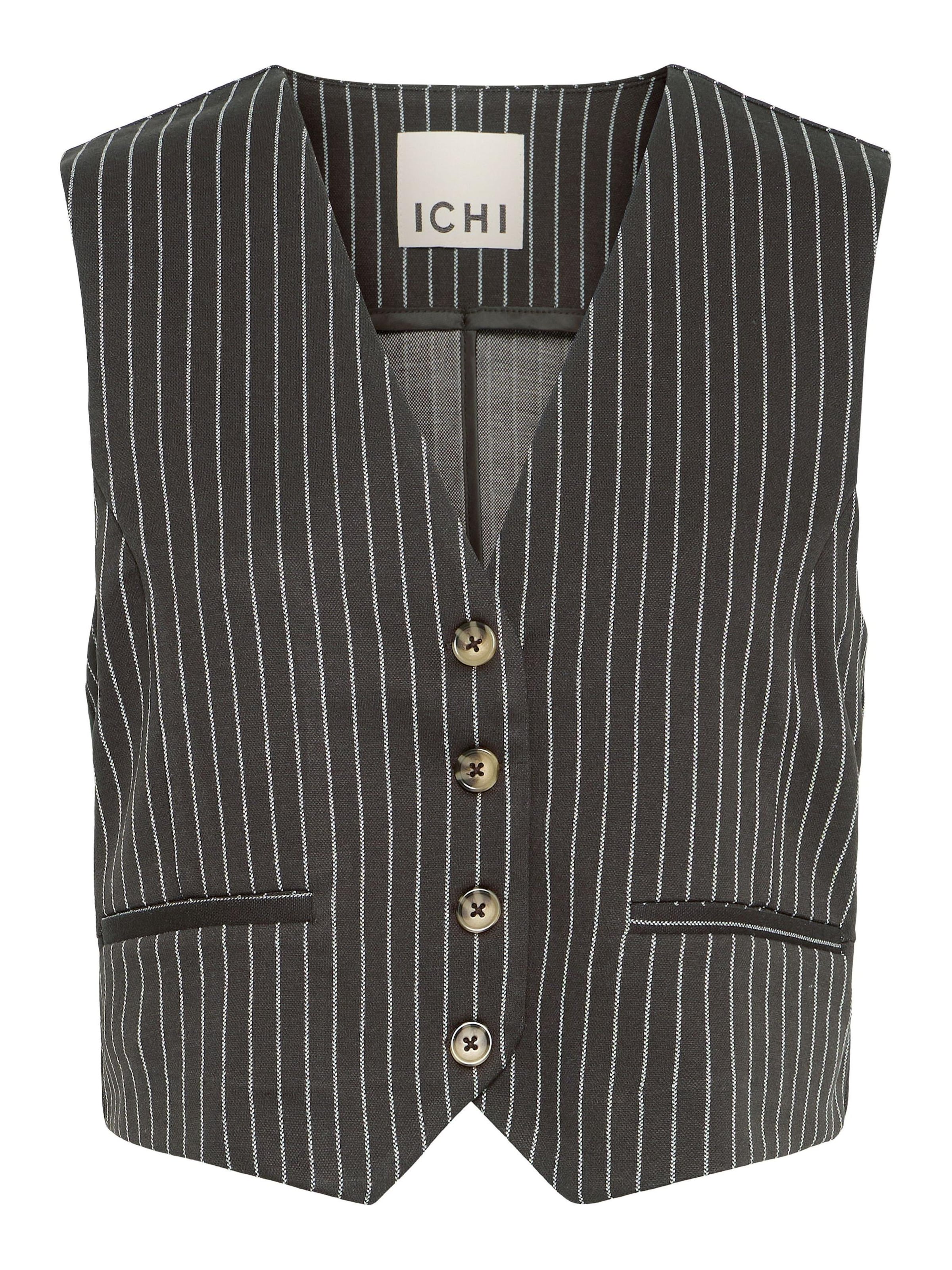 Gilet 'IXKate' ICHI en gris : devant