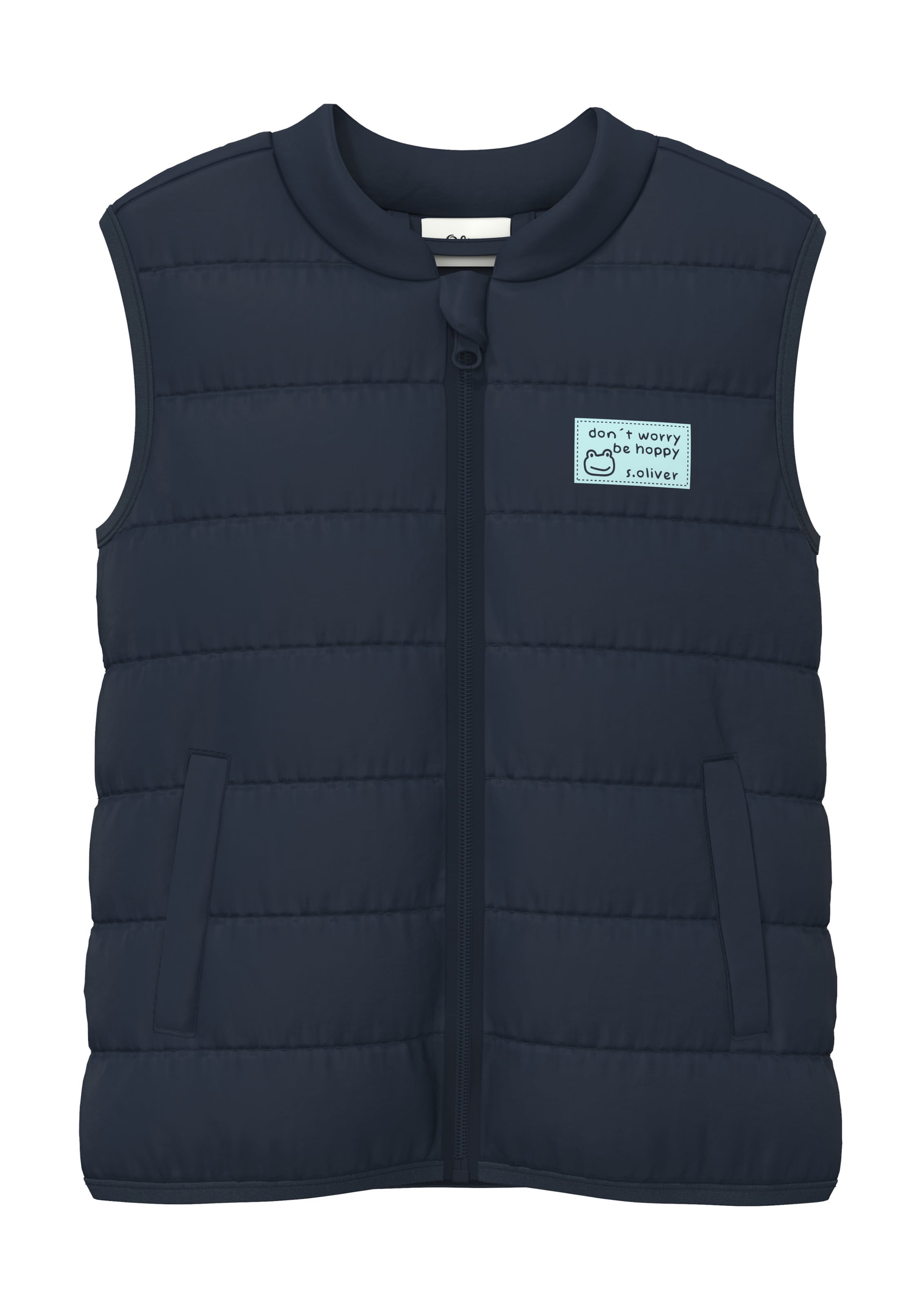 s.Oliver Vest in Blue: front