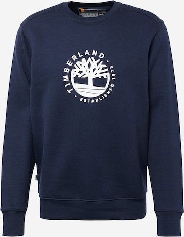 Sweat-shirt TIMBERLAND en bleu : devant