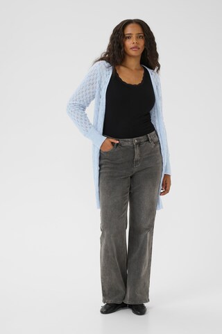 Cardigan 'Loura' KAFFE CURVE en bleu