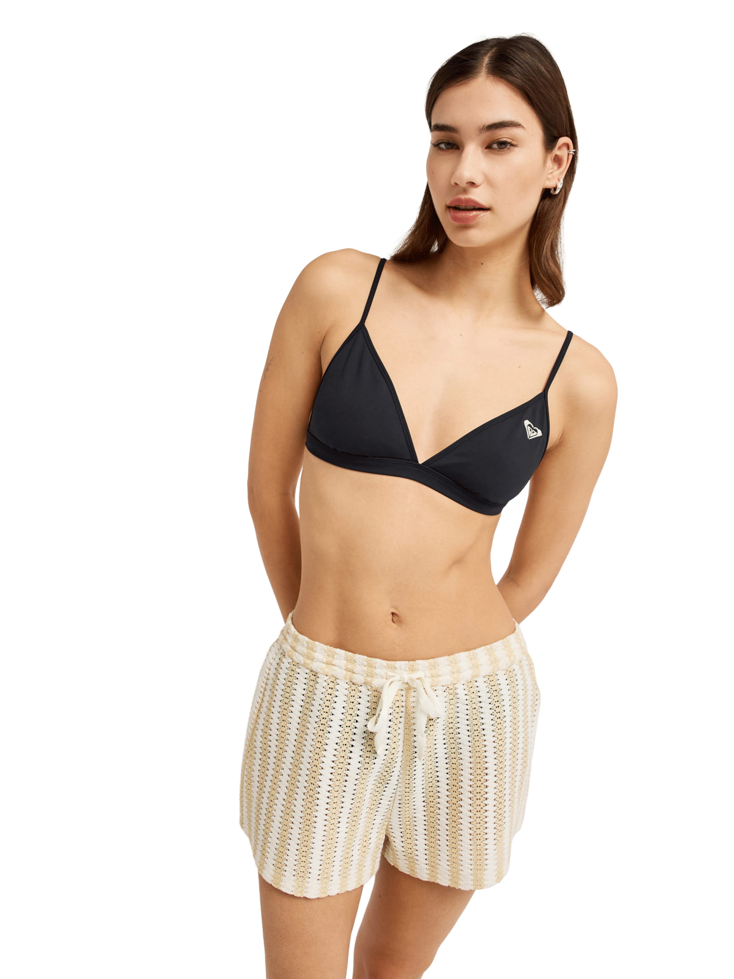 ROXY Regular Pants in Beige: front