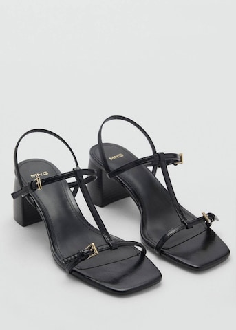 MANGO Strap Sandals 'Oporta' in Black