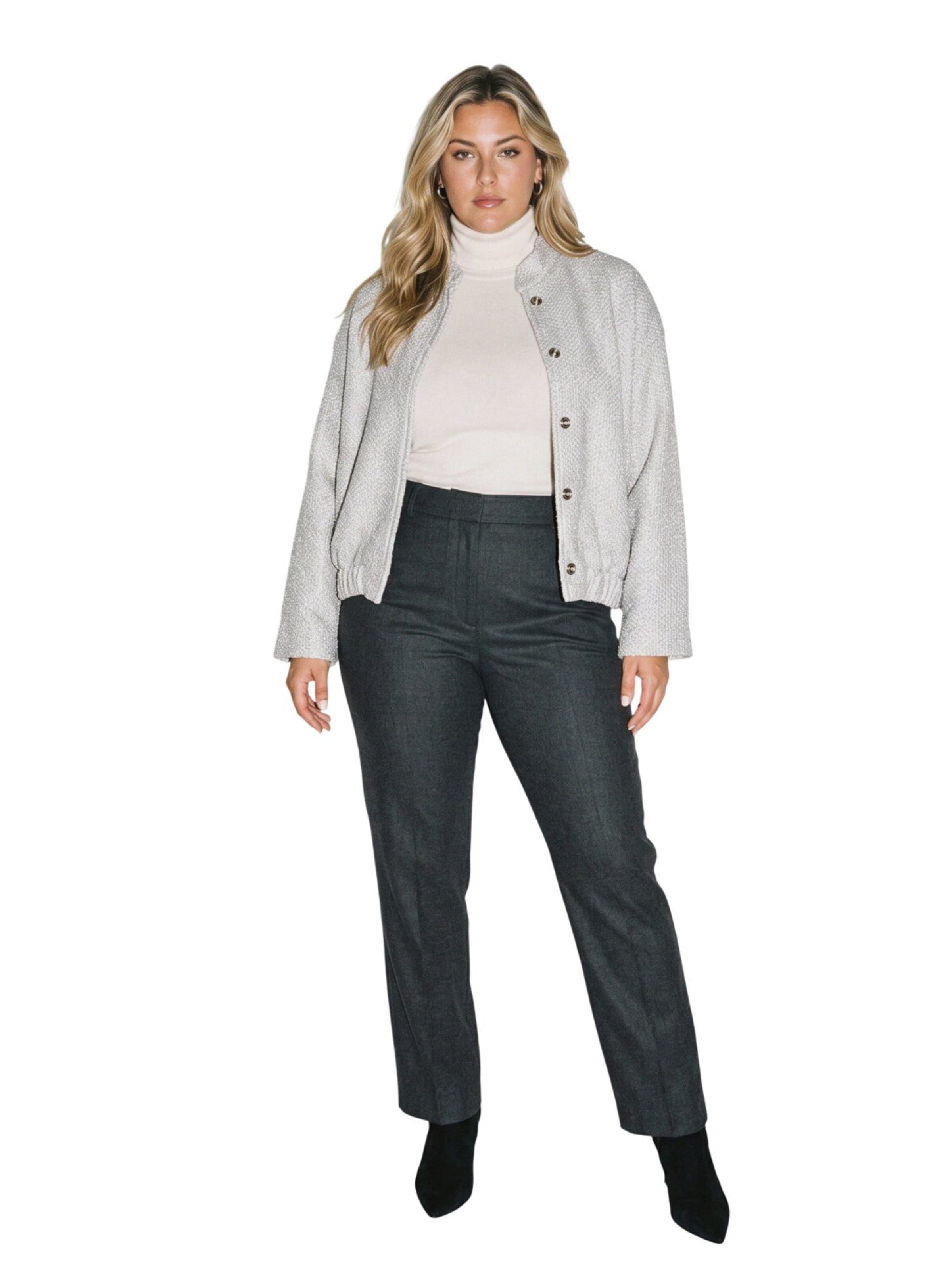Shape Of You Between-season jacket in White