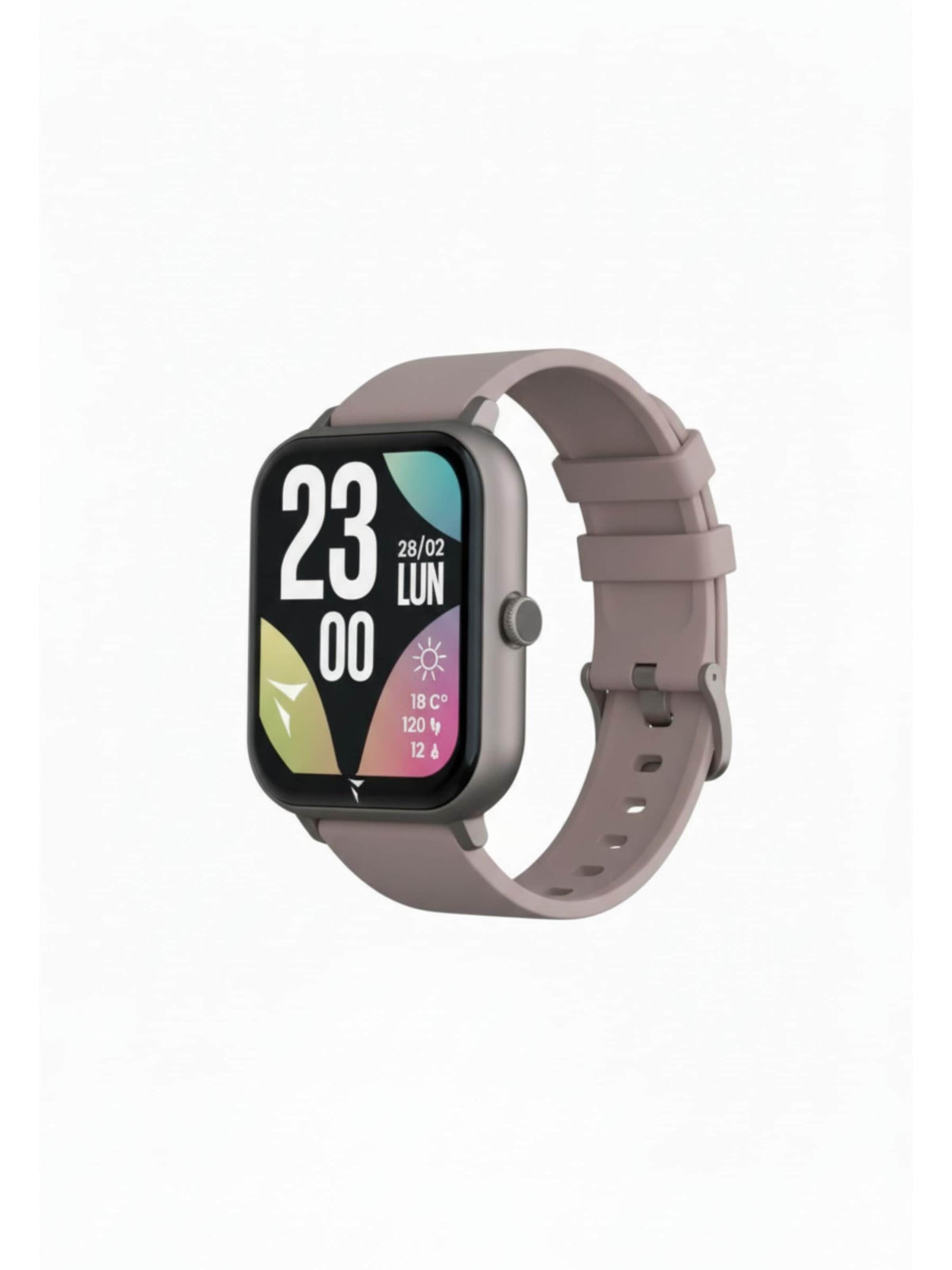 Montre digitale 'Glow Smartwatch mit passender Pochette' Techmade en gris