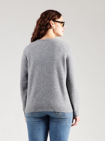 PIECES Curve Knit Cardigan 'PCMALOU' in Grey