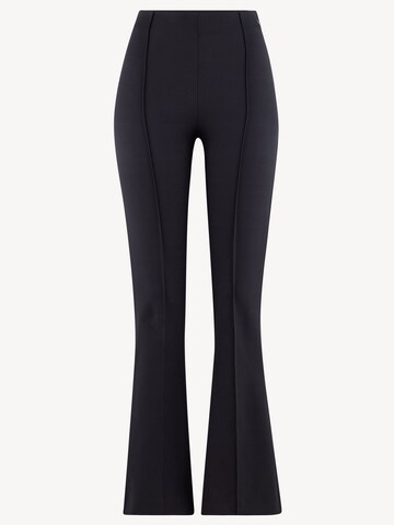 évasé Pantalon Tamaris en noir : devant