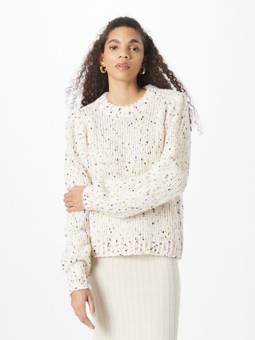 NÜMPH Sweater 'AURORA' in White: front