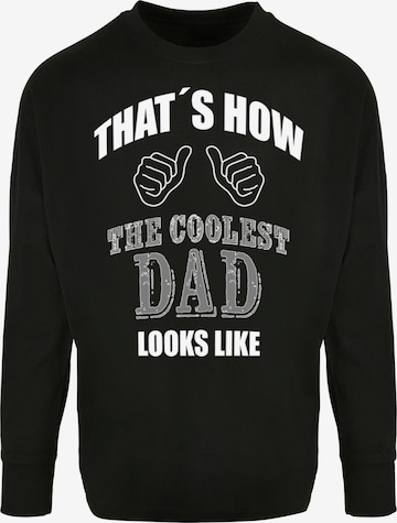 Merchcode Shirt 'Coolest Dad' in Zwart: voorkant