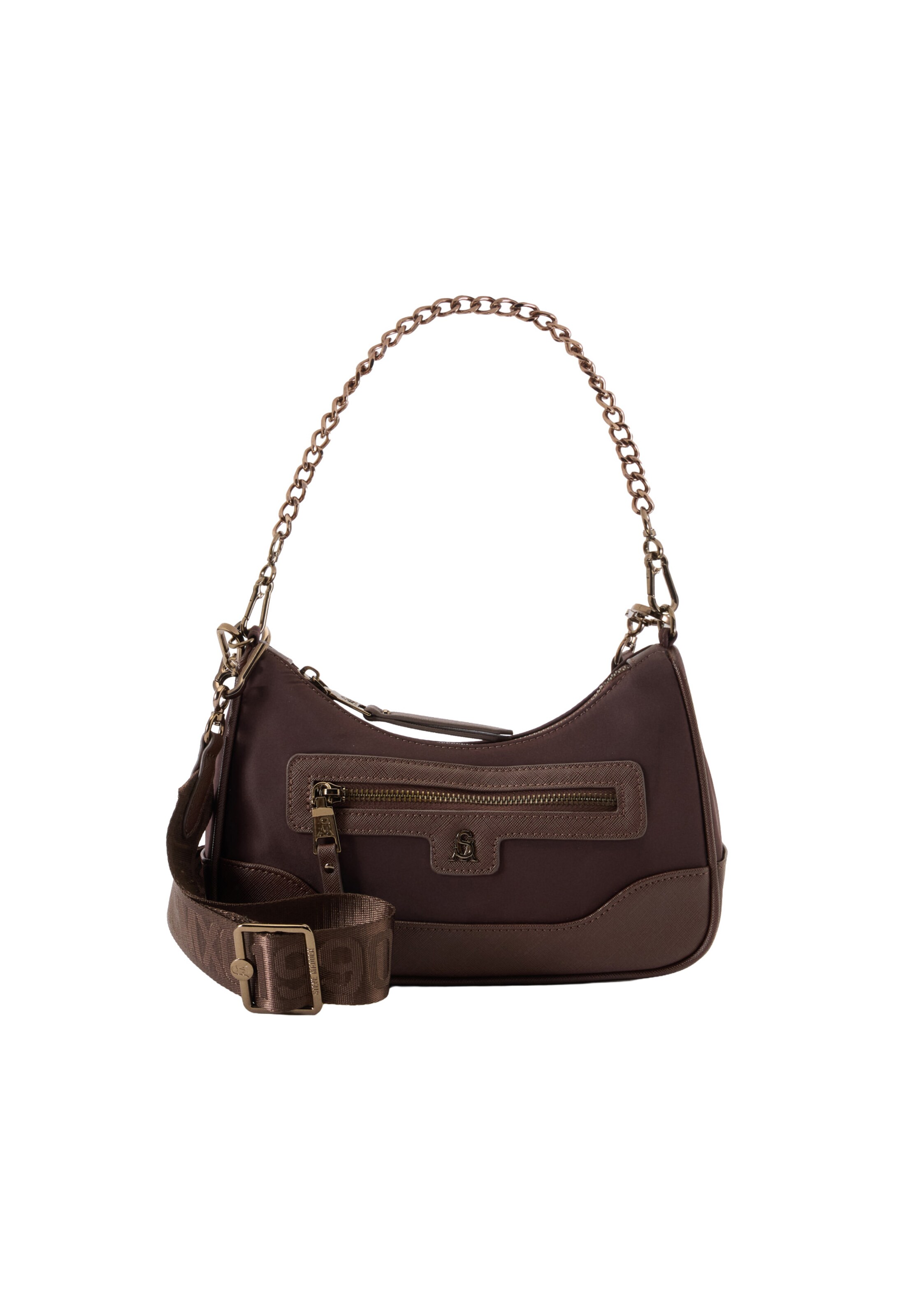 STEVE MADDEN Skuldertaske 'Bgreed' i brun: forside