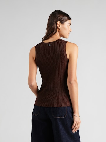 MOS MOSH Плетен топ в кафяво