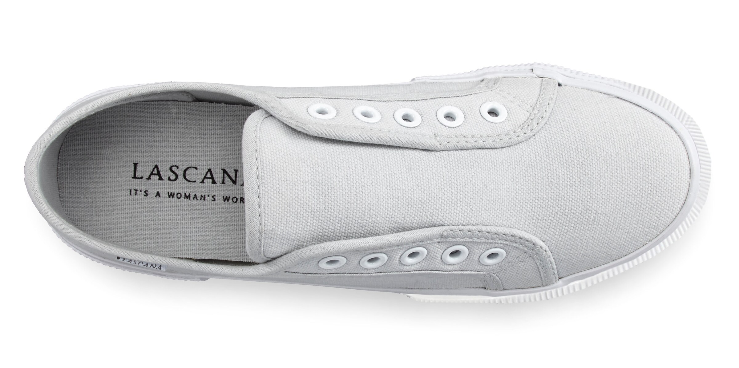 LASCANA Slip-Ons in Grey