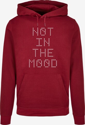 Merchcode Sweatshirt 'NITM-Stars' in Rood: voorkant